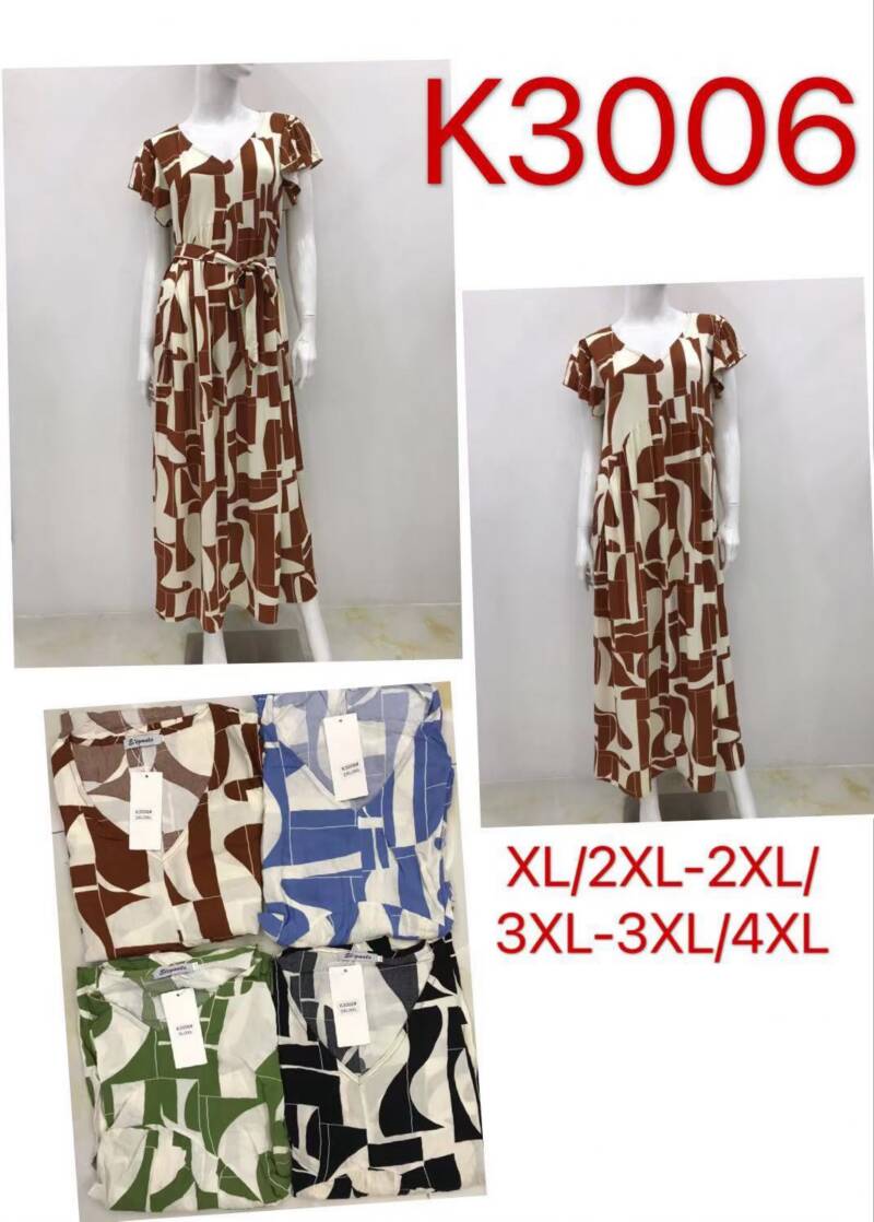 Sukienki damskie Roz XL-4XL, Mix Kolor Paczka 12 szt